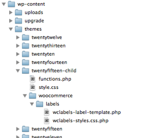 Custom address label template folder structure