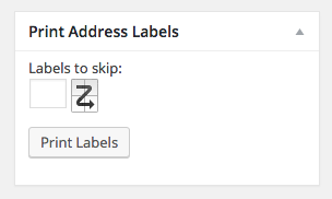 woocommerce address labels