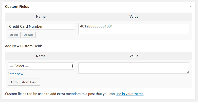 WooCommerce Order Custom Fields