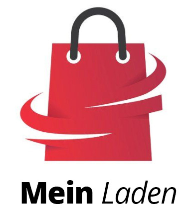 Shop logo in German